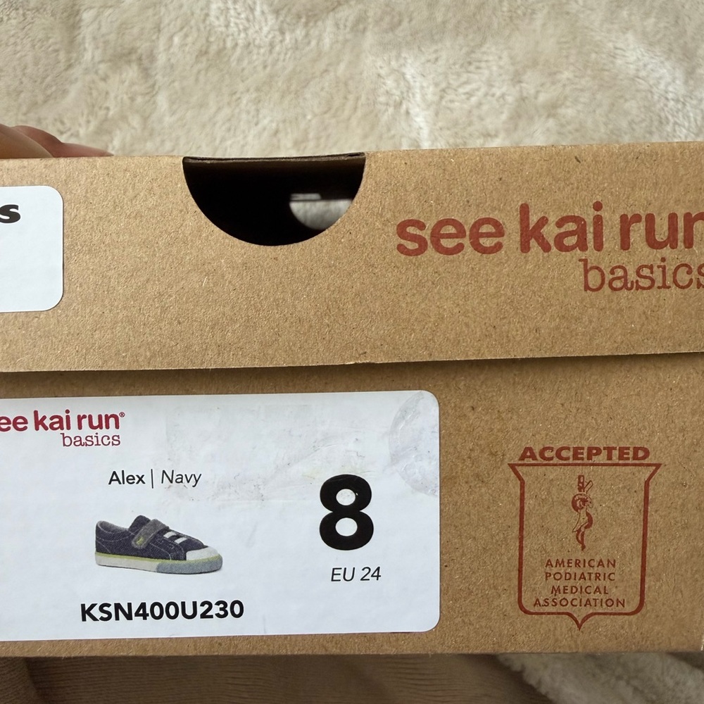 See Kai Run Navy and Gray Baby Shoes - Picture 5 of 5